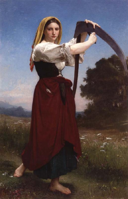 Adolphe William Bouguereau The Reaper Norge oil painting art